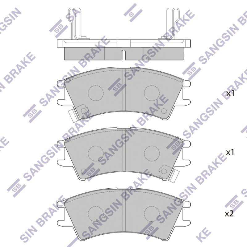 Передние тормозные колодки Sangsin SP1096