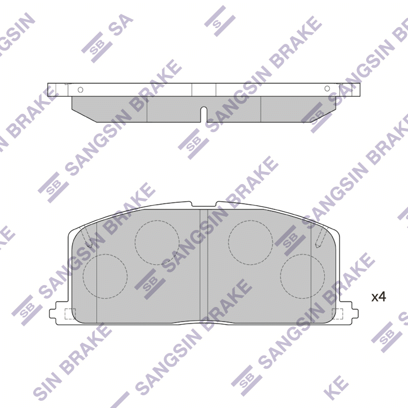 Передние тормозные колодки Sangsin SP1105