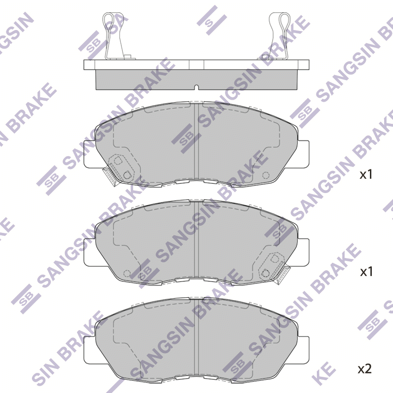 Передние тормозные колодки Sangsin SP1109