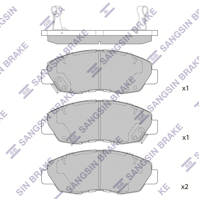 Передние тормозные колодки Sangsin SP1109B