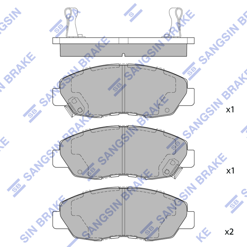 Передние тормозные колодки Sangsin SP1109C