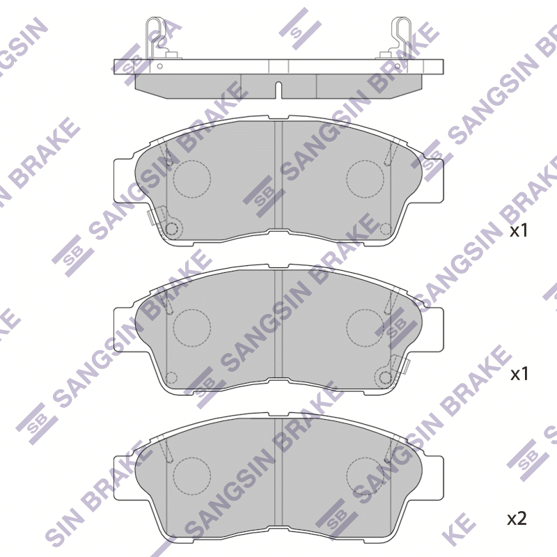 Передние тормозные колодки Sangsin SP1110
