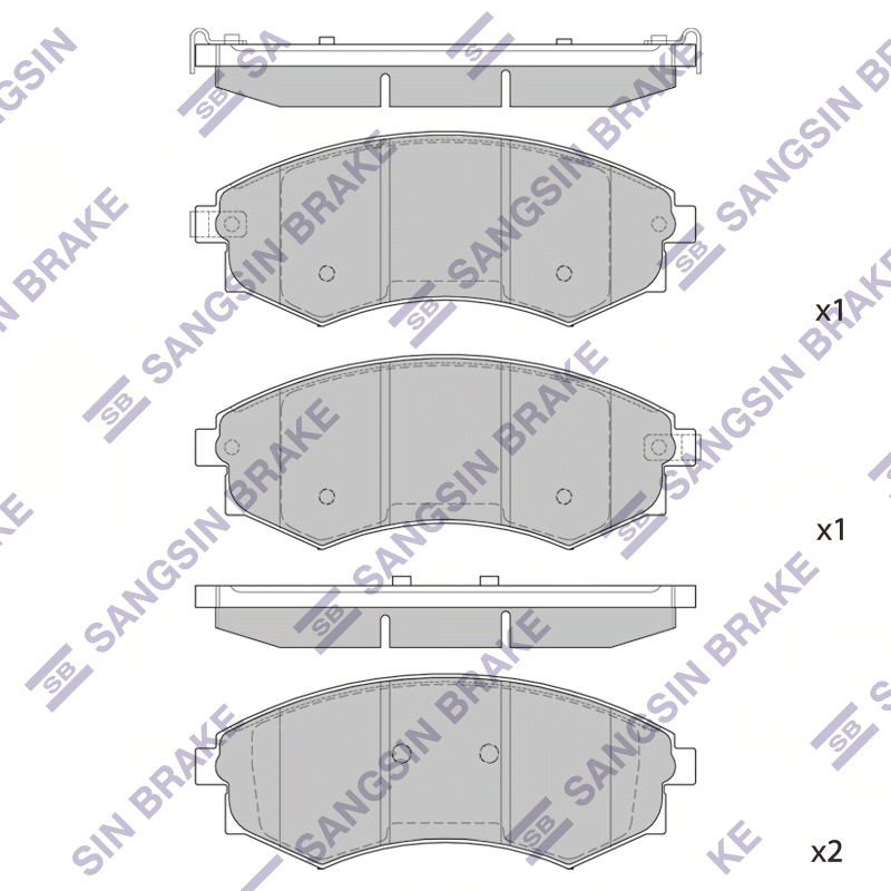 Передние тормозные колодки Sangsin SP1111