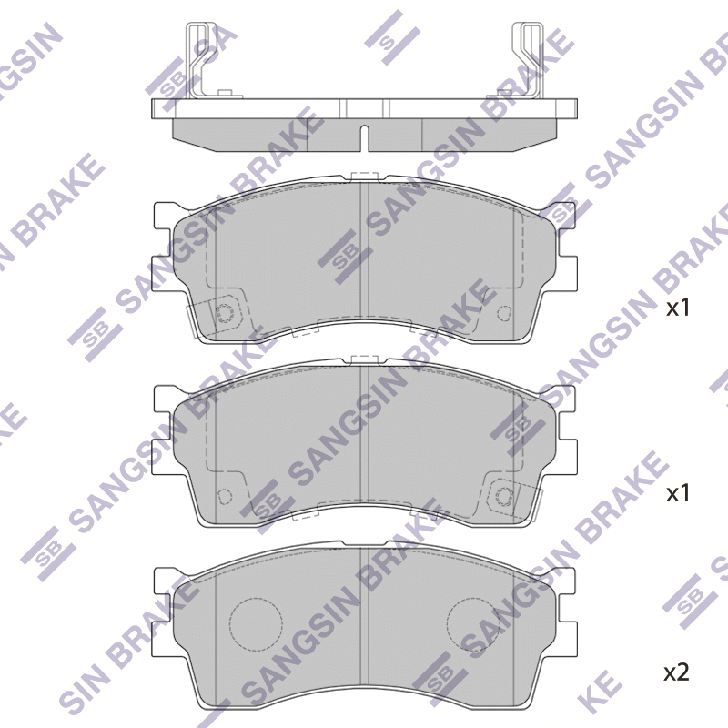 Передние тормозные колодки Sangsin SP1113