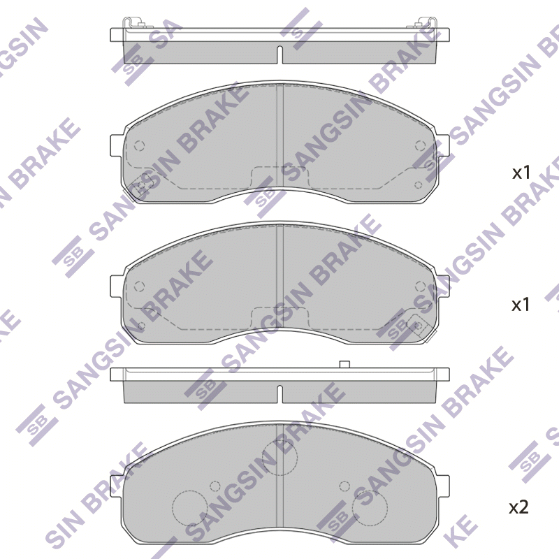 Передние тормозные колодки Sangsin SP1116