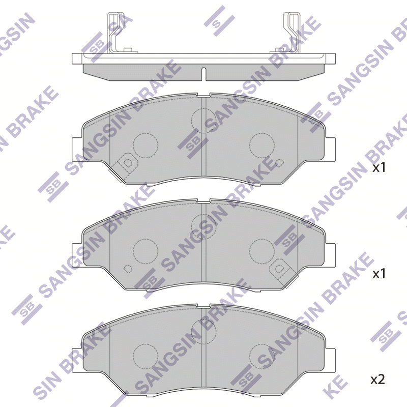 Передние тормозные колодки Sangsin SP1118