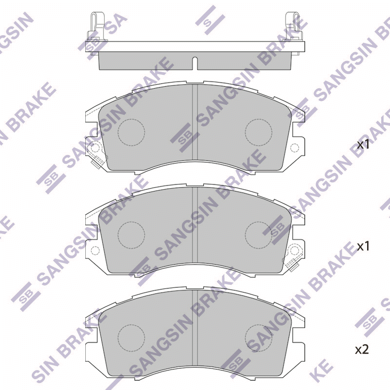 Передние тормозные колодки Sangsin SP1120