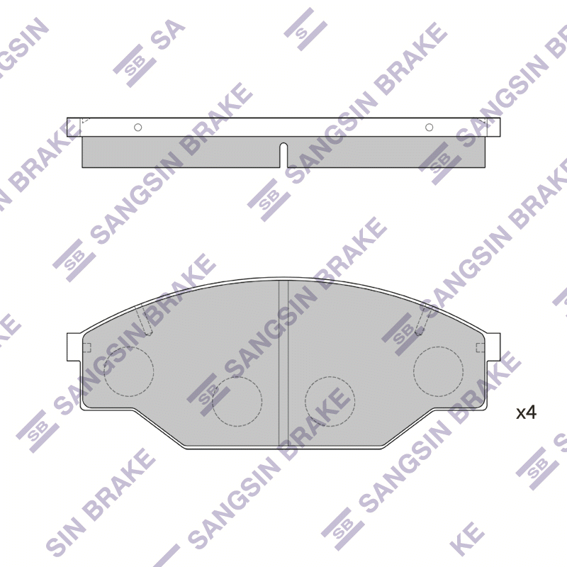 Передние тормозные колодки Sangsin SP1121