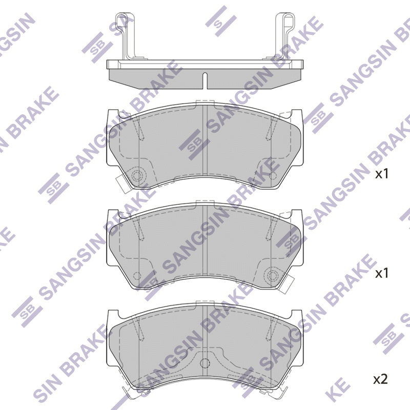 Передние тормозные колодки Sangsin SP1122