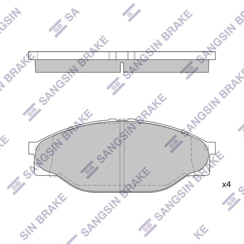 Передние тормозные колодки Sangsin SP1139