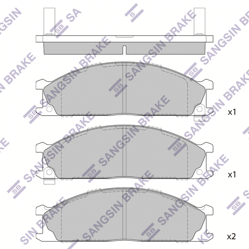 Передние тормозные колодки Sangsin SP1140