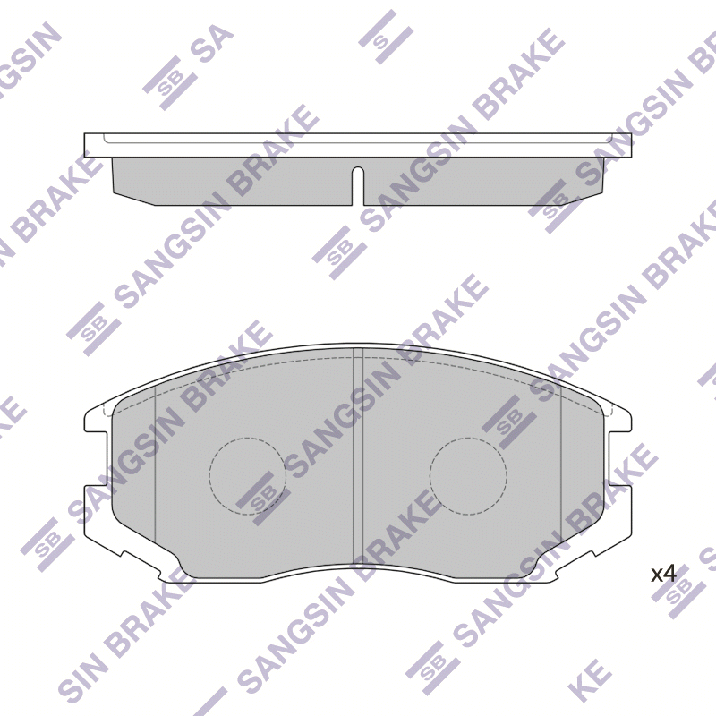Передние тормозные колодки Sangsin SP1142