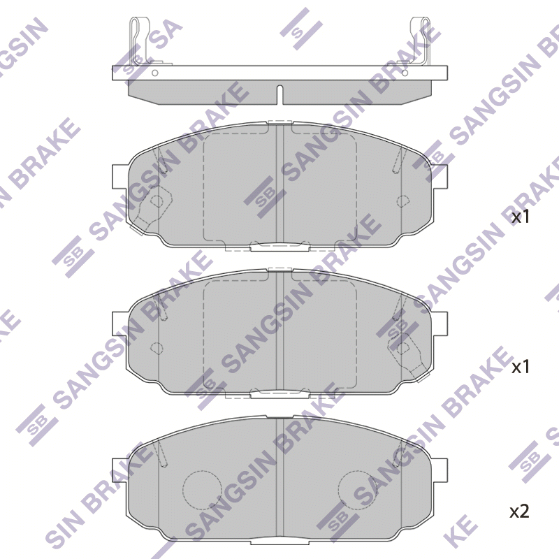 Передние тормозные колодки Sangsin SP1145