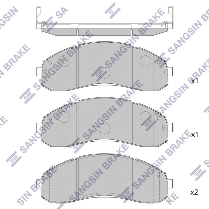 Передние тормозные колодки Sangsin SP1148