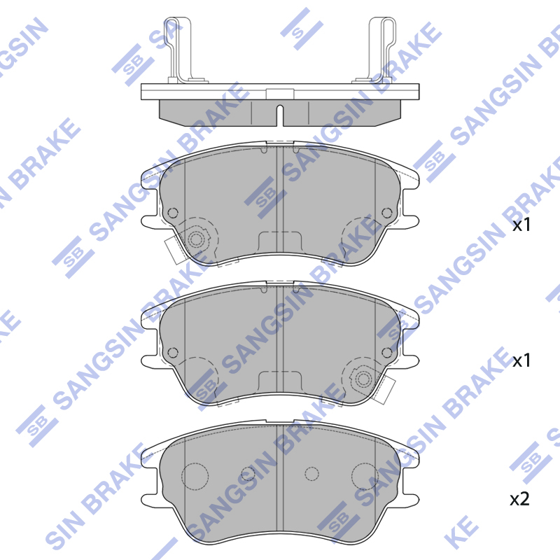 Передние тормозные колодки Sangsin SP1149