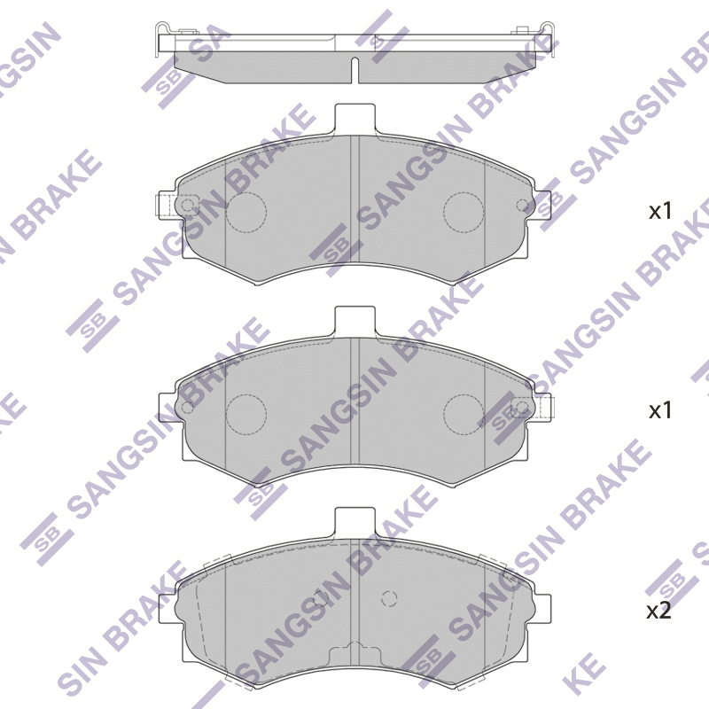 Передние тормозные колодки Sangsin SP1152