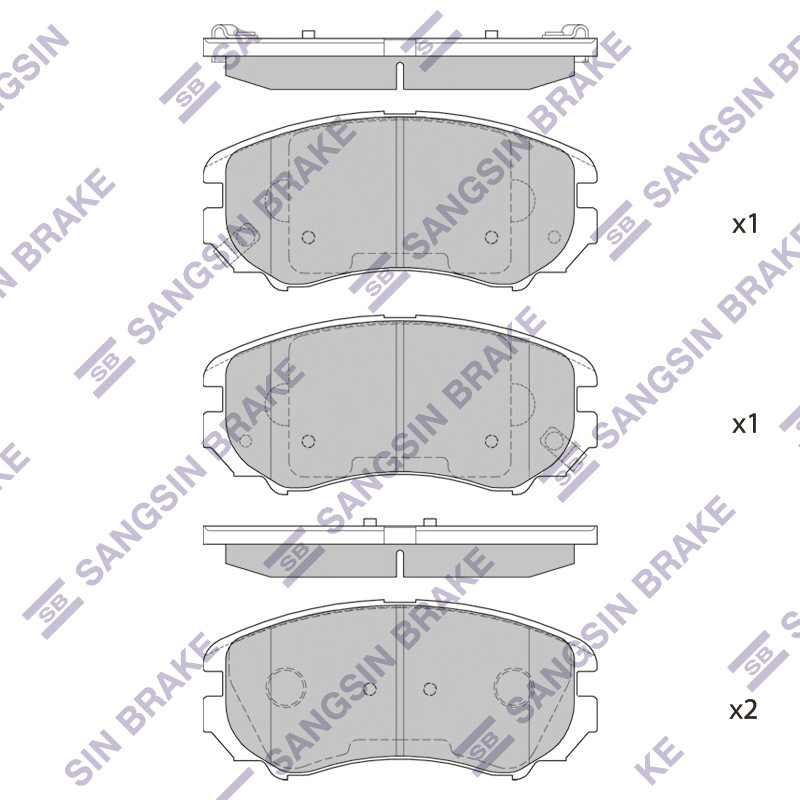 Передние тормозные колодки Sangsin SP1155
