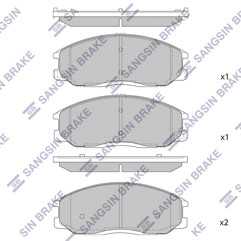 Передние тормозные колодки Sangsin SP1157
