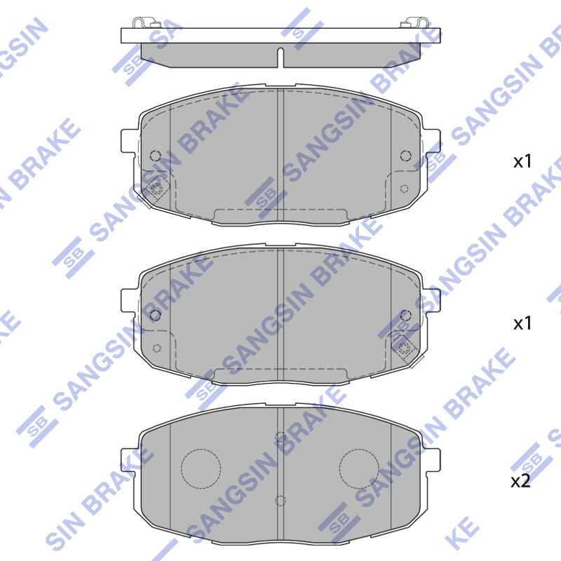 Передние тормозные колодки Sangsin SP1162
