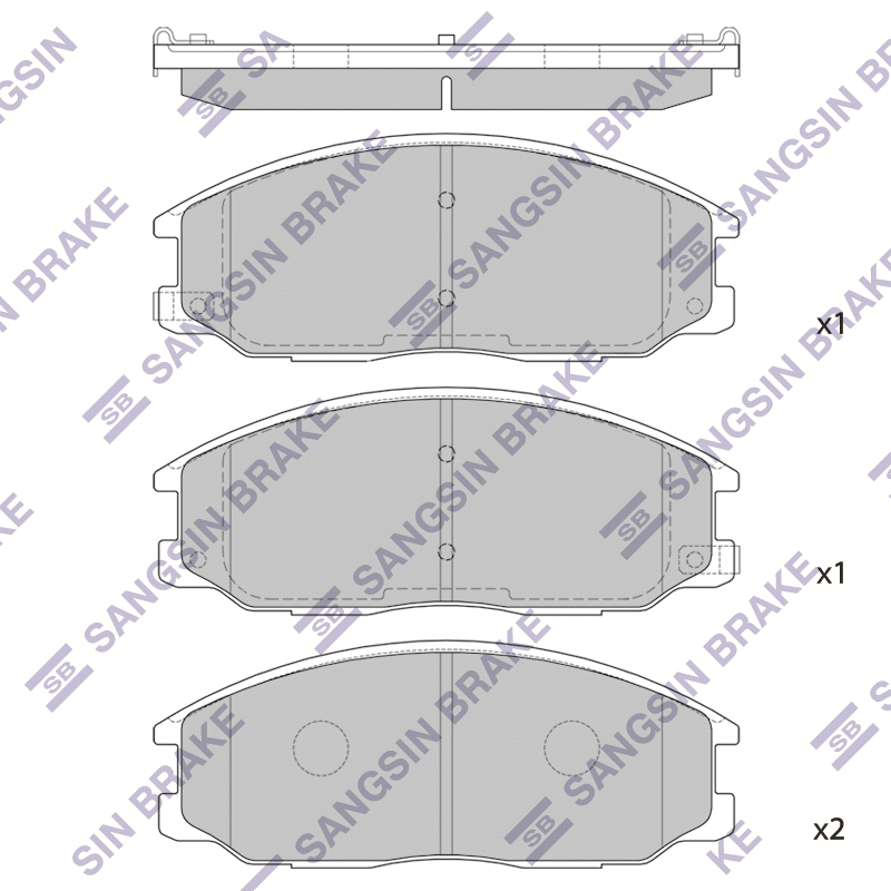 Передние тормозные колодки Sangsin SP1171