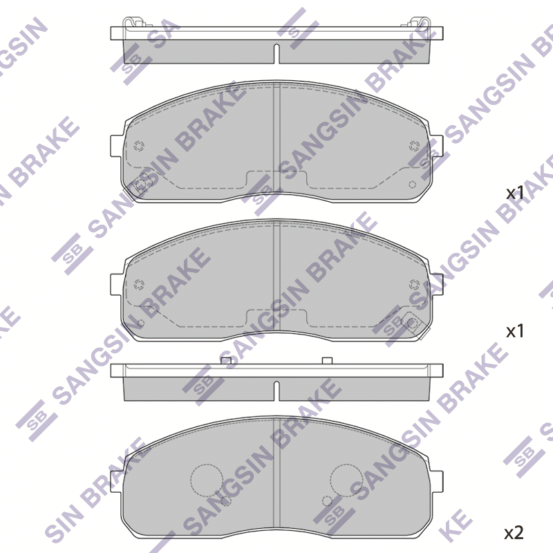 Передние тормозные колодки Sangsin SP1175