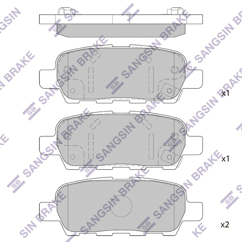 Передние тормозные колодки Sangsin SP1184