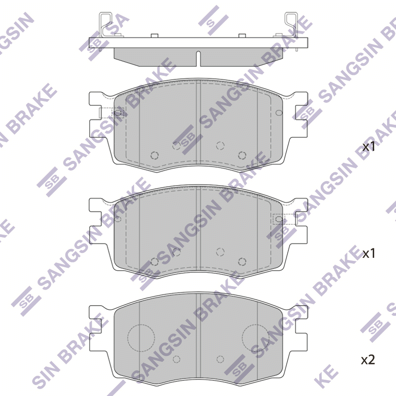 Передние тормозные колодки Sangsin SP1186