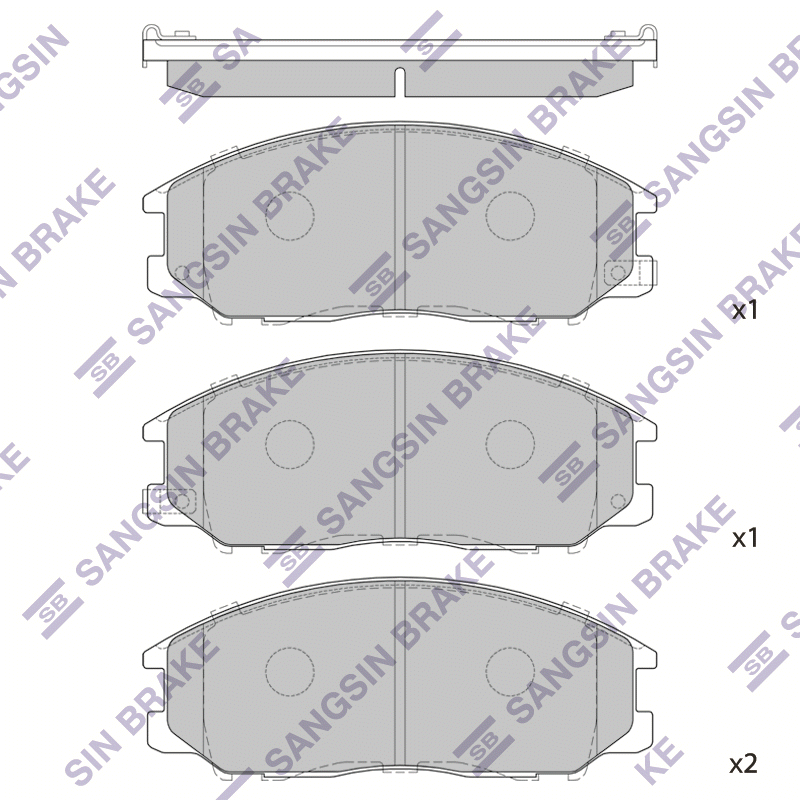 Передние тормозные колодки Sangsin SP1190