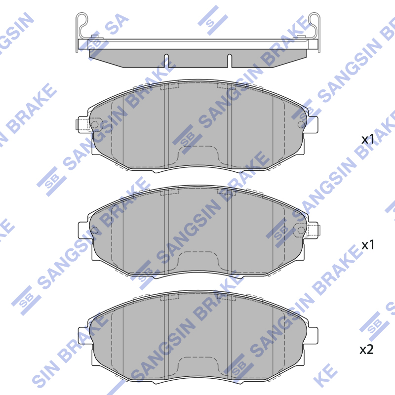 Передние тормозные колодки Sangsin SP1193
