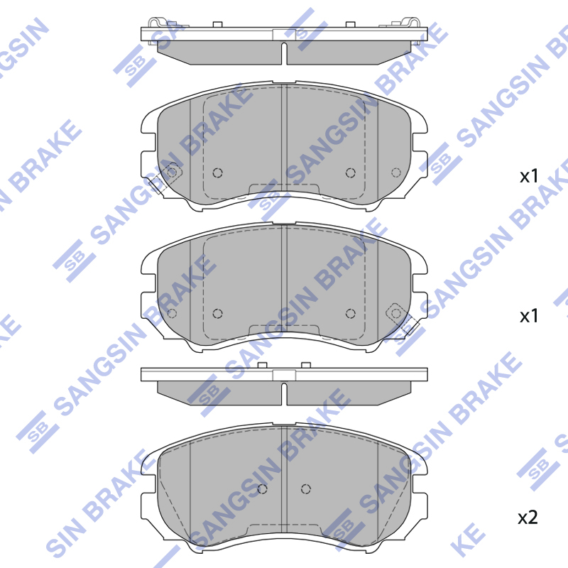 Передние тормозные колодки Sangsin SP1202