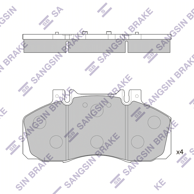 Передние тормозные колодки Sangsin SP1207