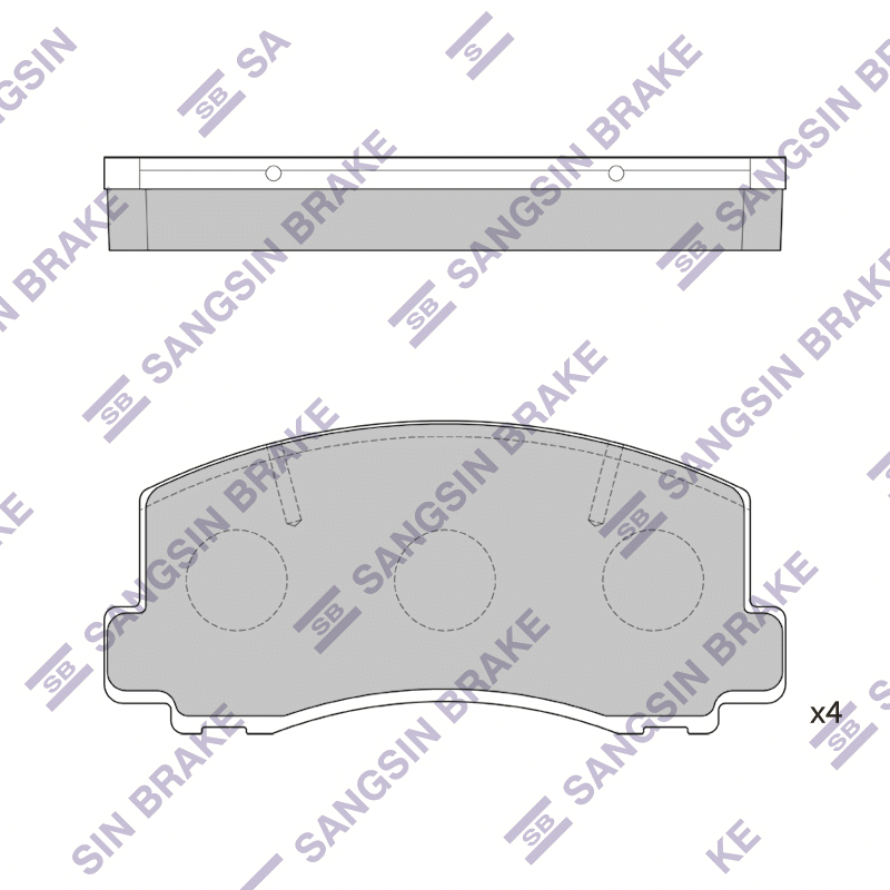 Передние тормозные колодки Sangsin SP1211