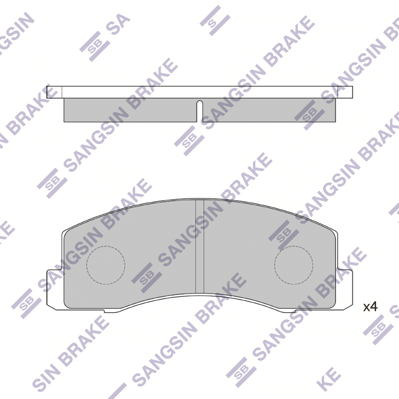 Передние тормозные колодки Sangsin SP1214