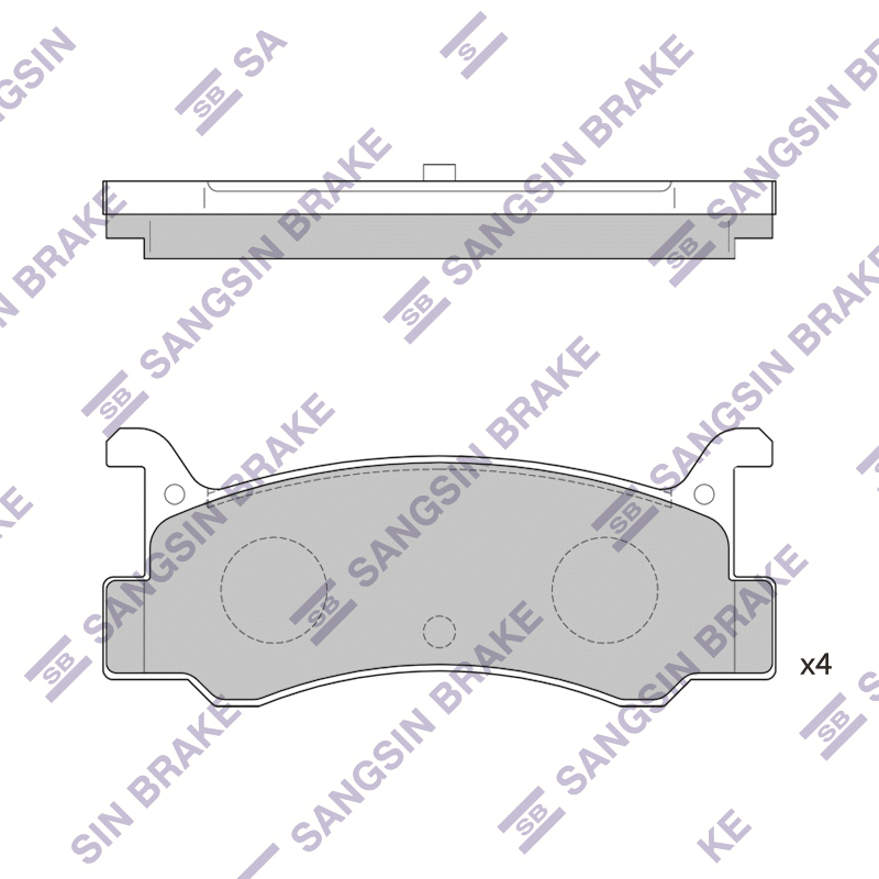Передние тормозные колодки Sangsin SP1215