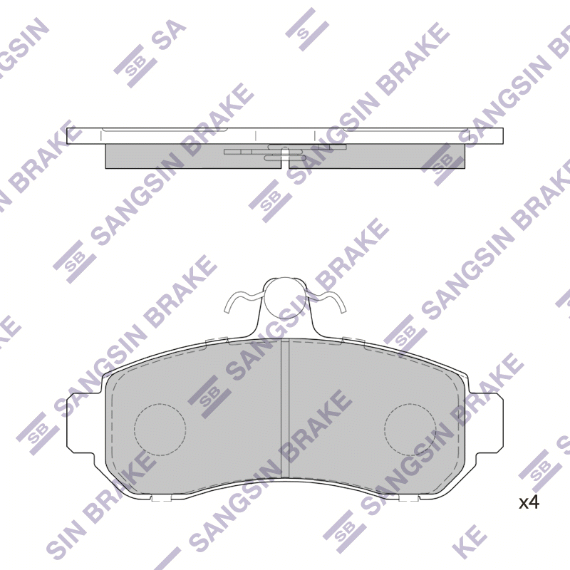 Передние тормозные колодки Sangsin SP1218