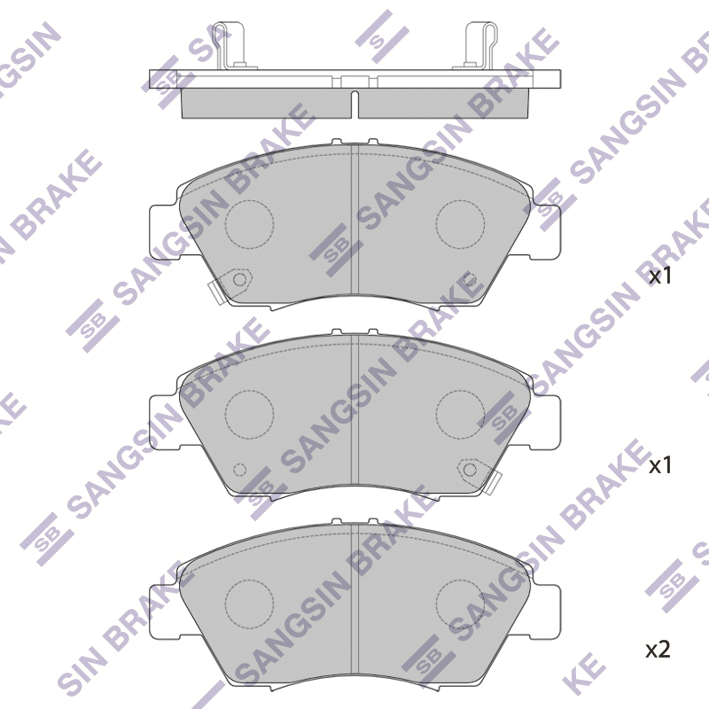 Передние тормозные колодки Sangsin SP1221