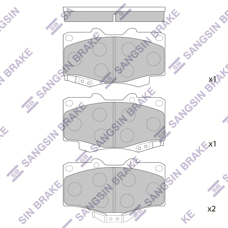 Передние тормозные колодки Sangsin SP1222