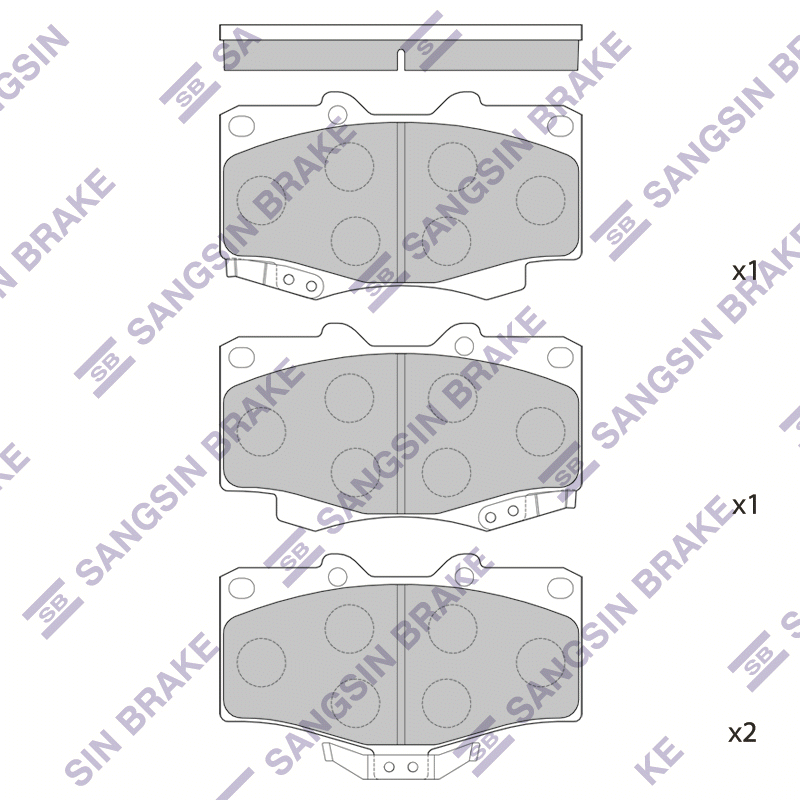 Передние тормозные колодки Sangsin SP1222A