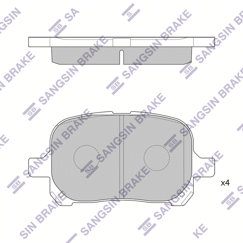 Передние тормозные колодки Sangsin SP1226