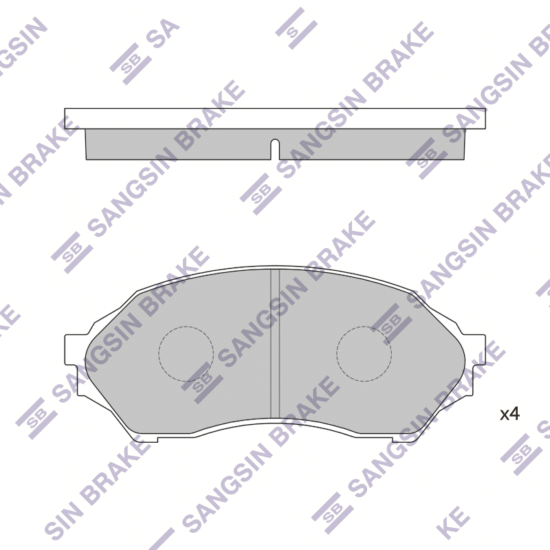 Передние тормозные колодки Sangsin SP1227