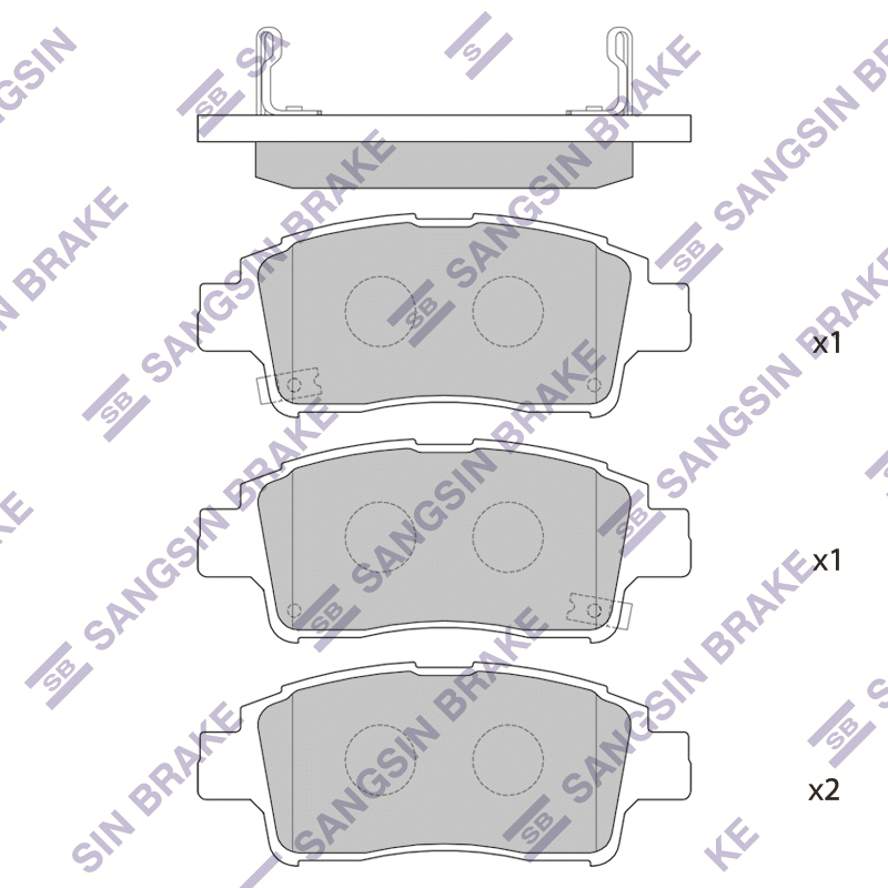 Передние тормозные колодки Sangsin SP1230