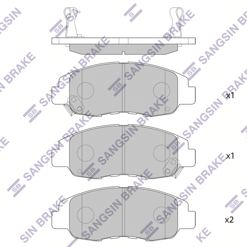 Передние тормозные колодки Sangsin SP1231