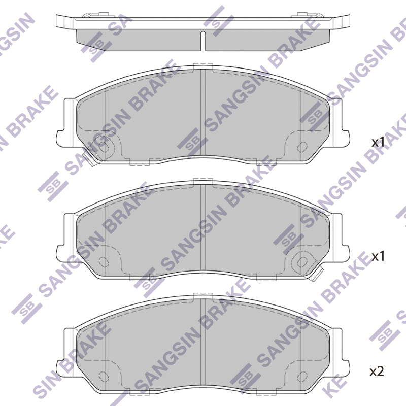 Передние тормозные колодки Sangsin SP1235
