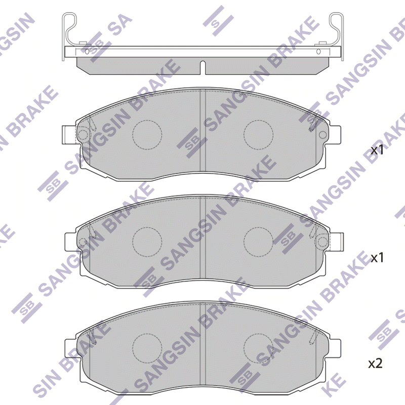 Передние тормозные колодки Sangsin SP1256