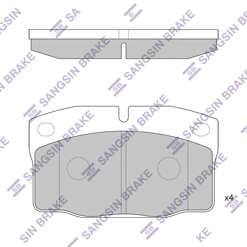Передние тормозные колодки Sangsin SP1258