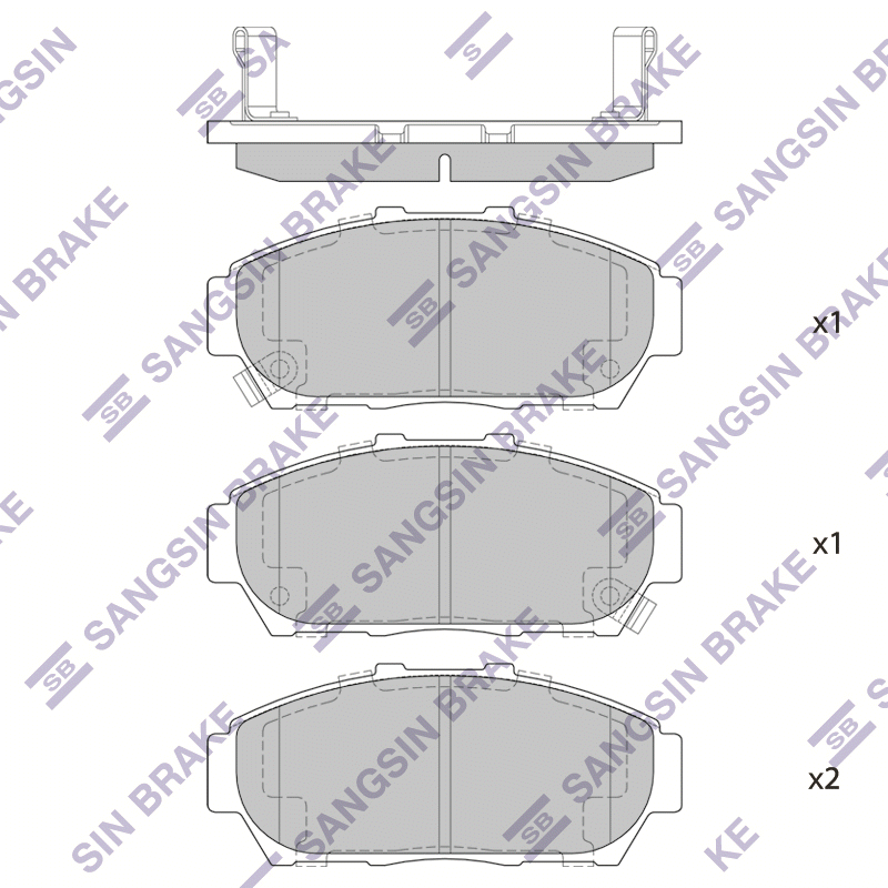 Передние тормозные колодки Sangsin SP1266