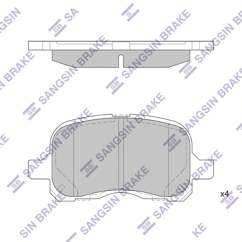 Передние тормозные колодки Sangsin SP1270