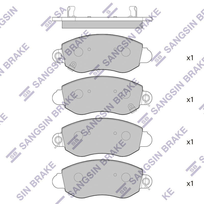 Передние тормозные колодки Sangsin SP1275