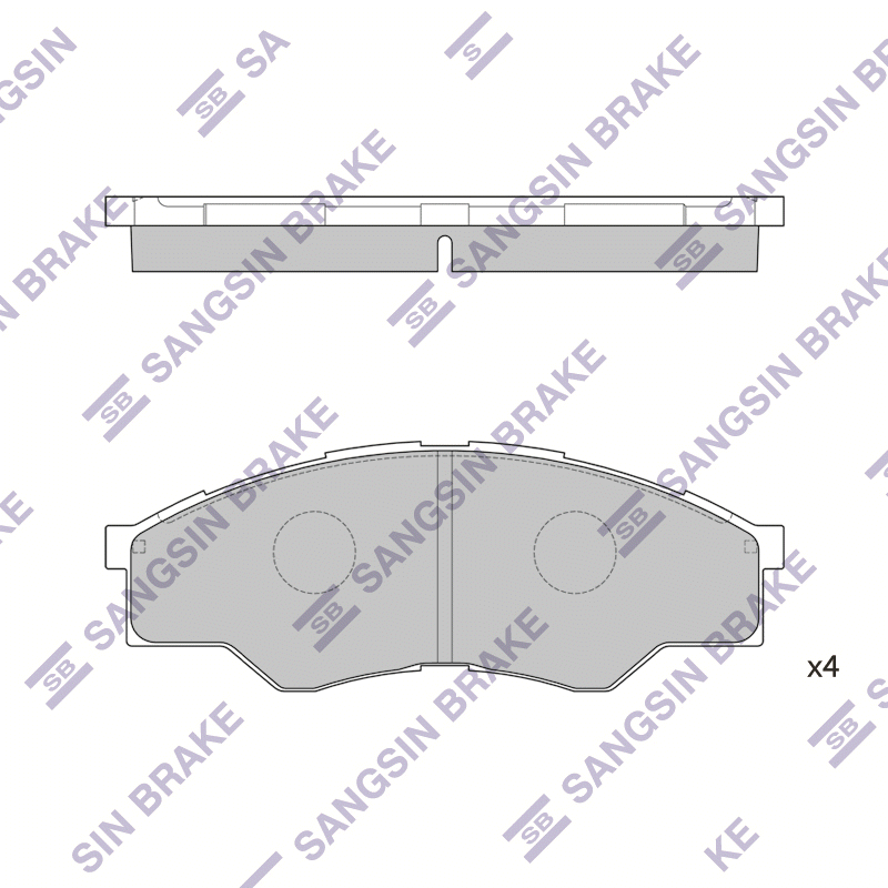 Передние тормозные колодки Sangsin SP1276