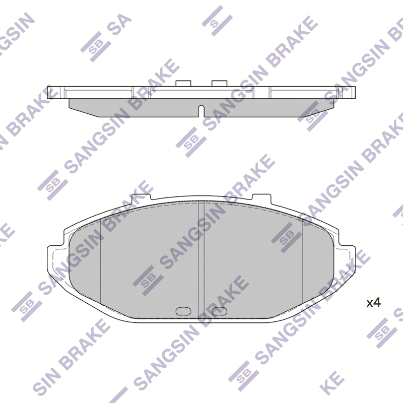 Передние тормозные колодки Sangsin SP1287